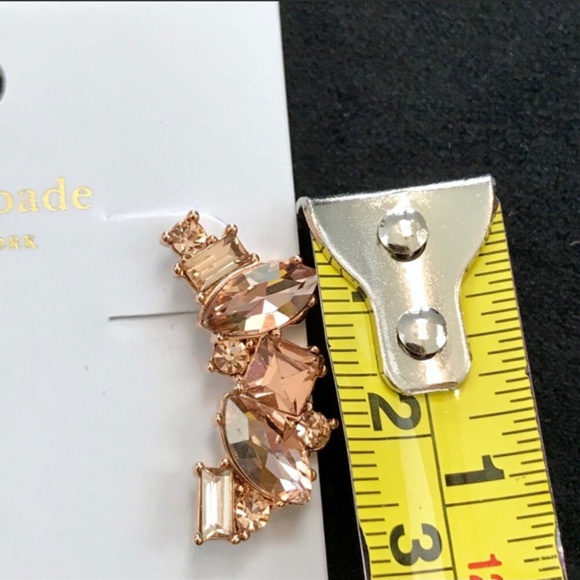 Kate Spade Rose Gold light peach earrings - Picture 5 of 5